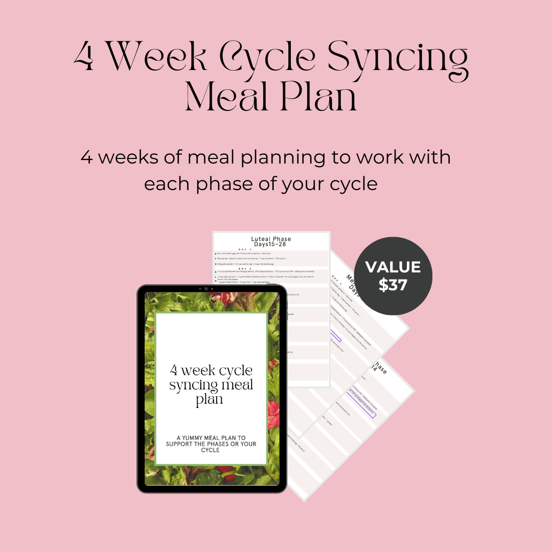 4 Week Cycle Syncing Meal Plan 